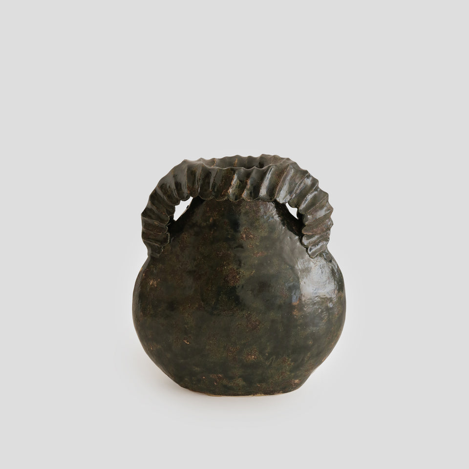 Dark Green Aries Vase