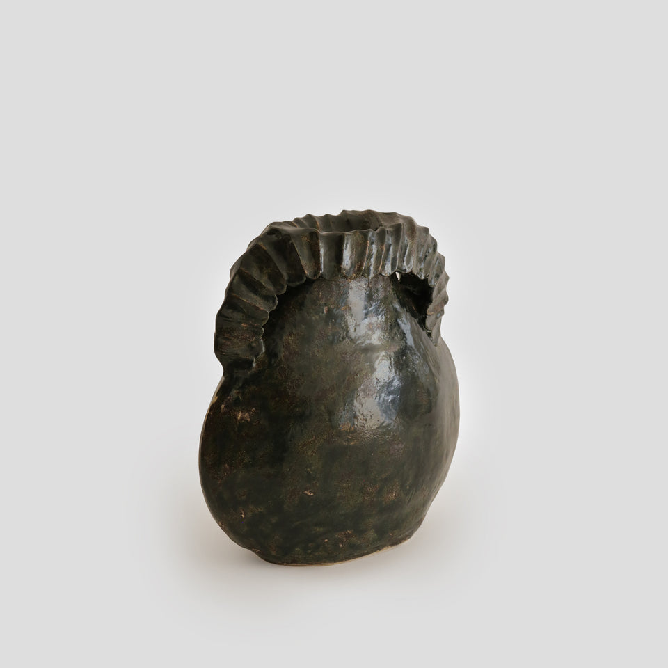 Dark Green Aries Vase