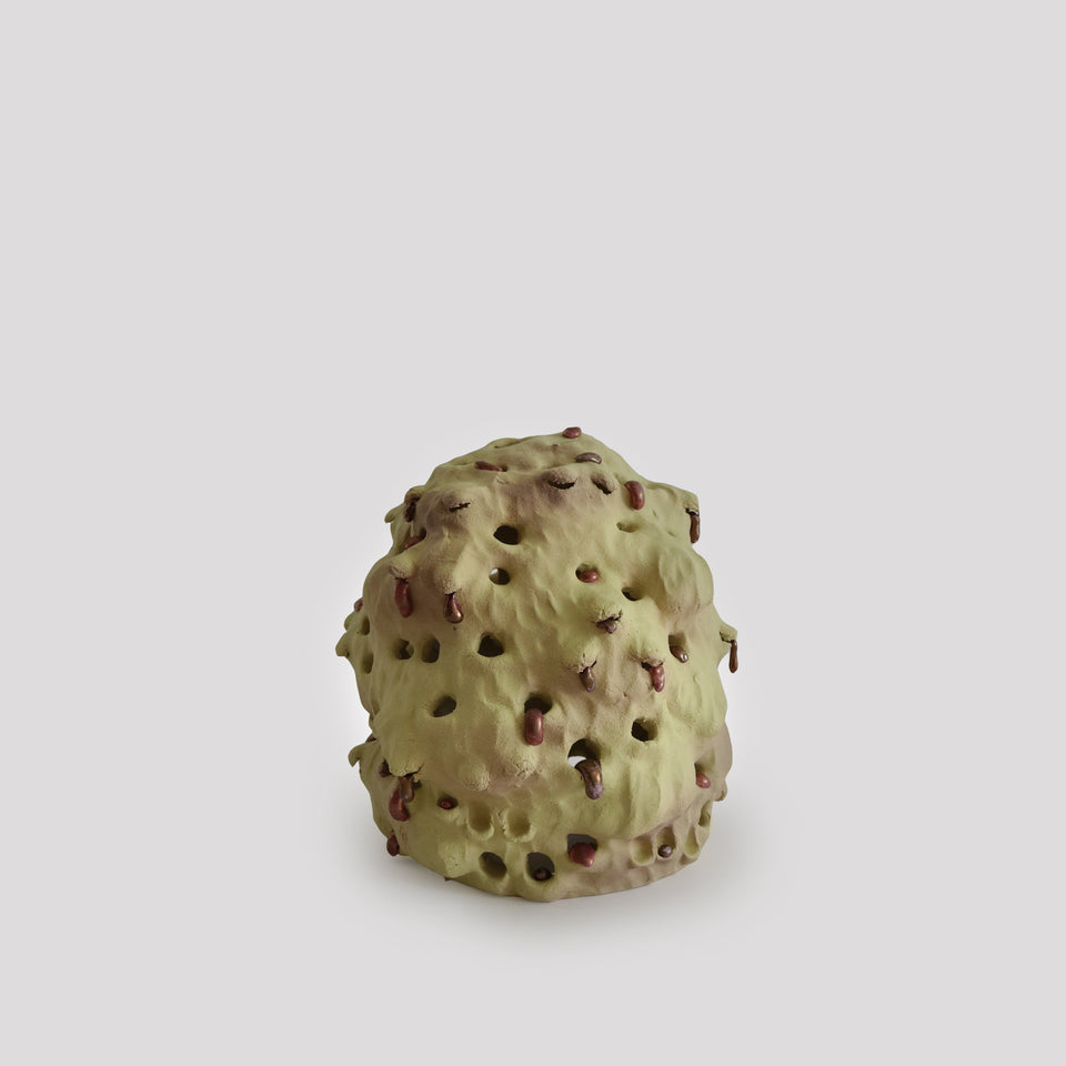 Millefleur Yellow and garnet