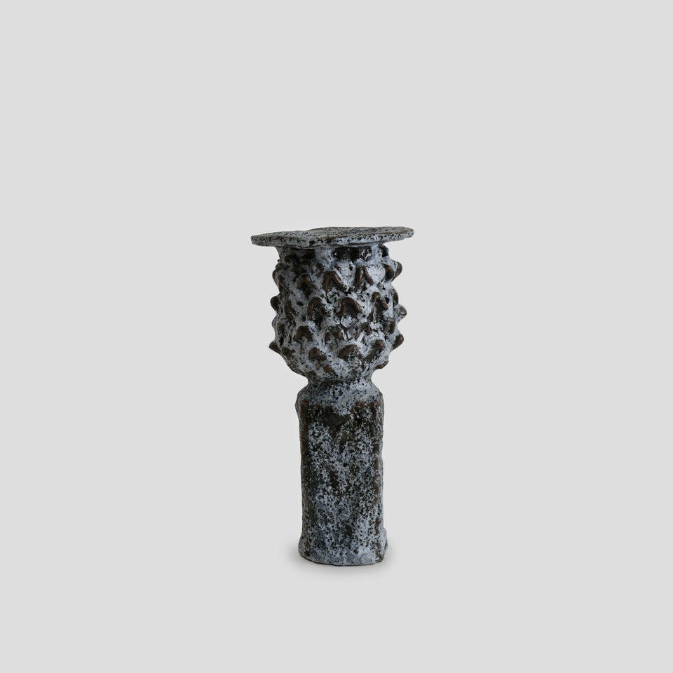 Vase stèle marbré bleu foncé
