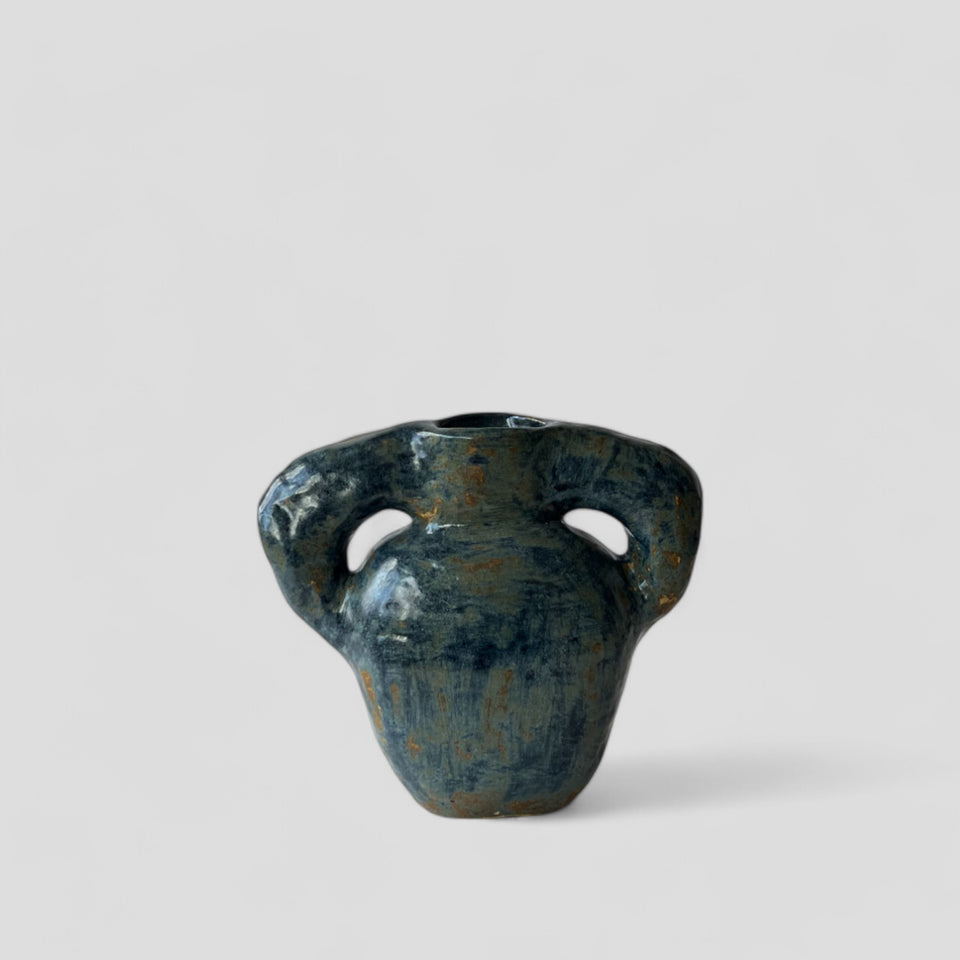 Vase clover soft Dark blue