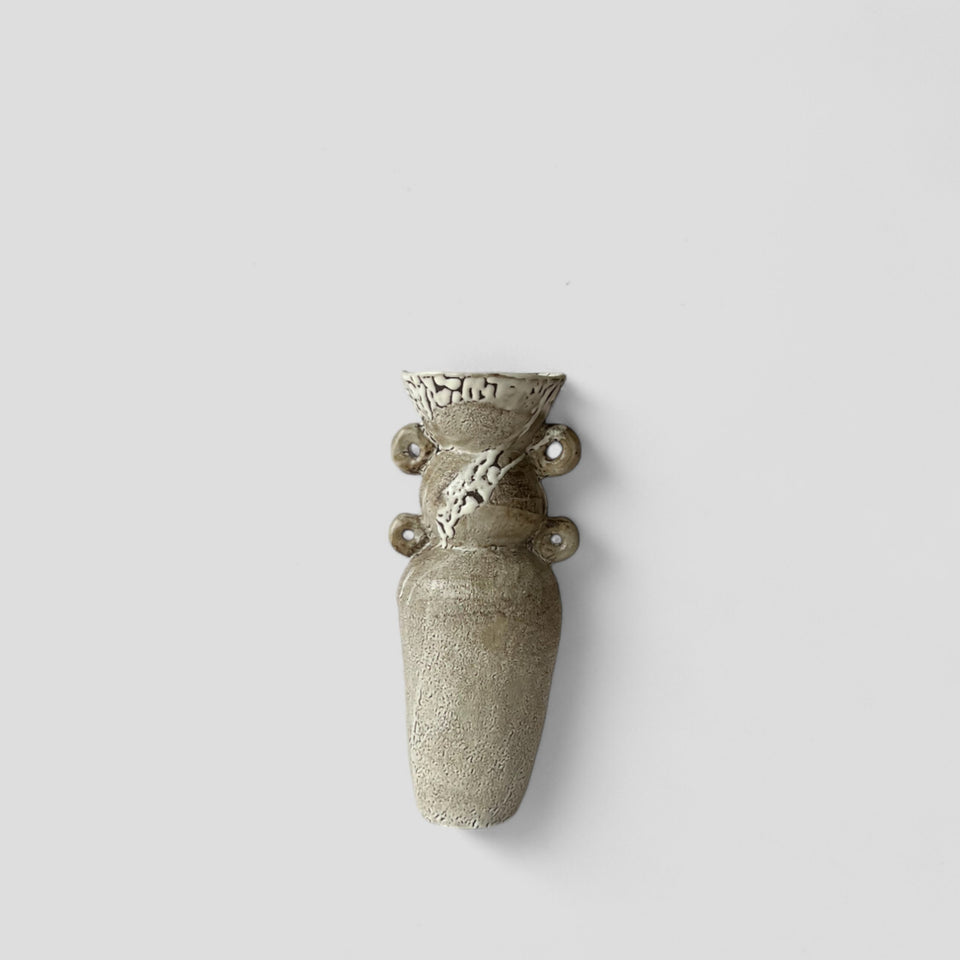 Large White Flacon Vase