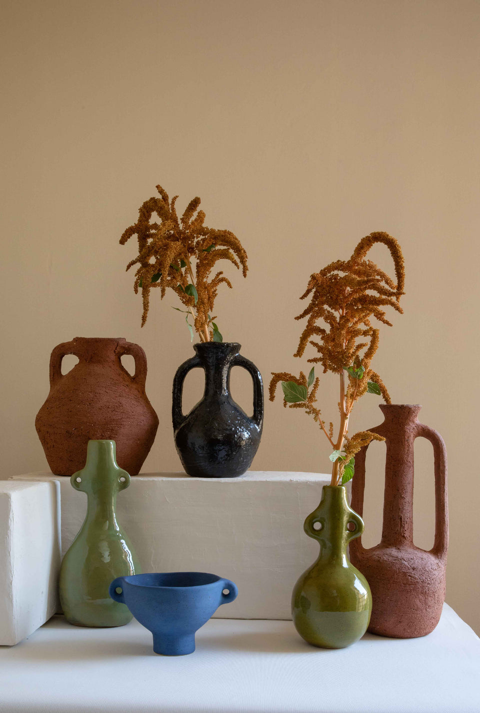 Pièces uniques Vases Jade Paton Volume Ceramics