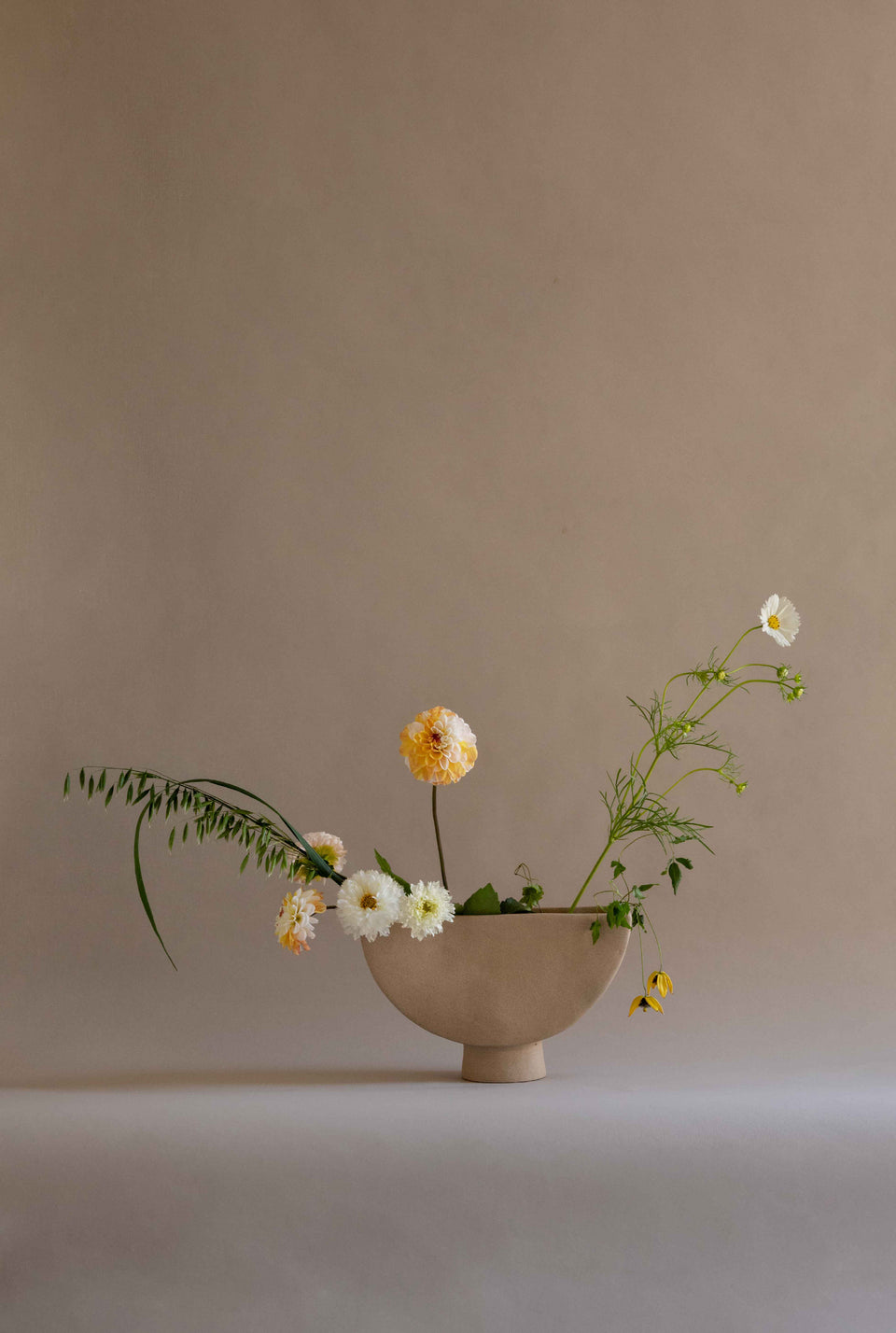 Suiban vase demi-lune Sable