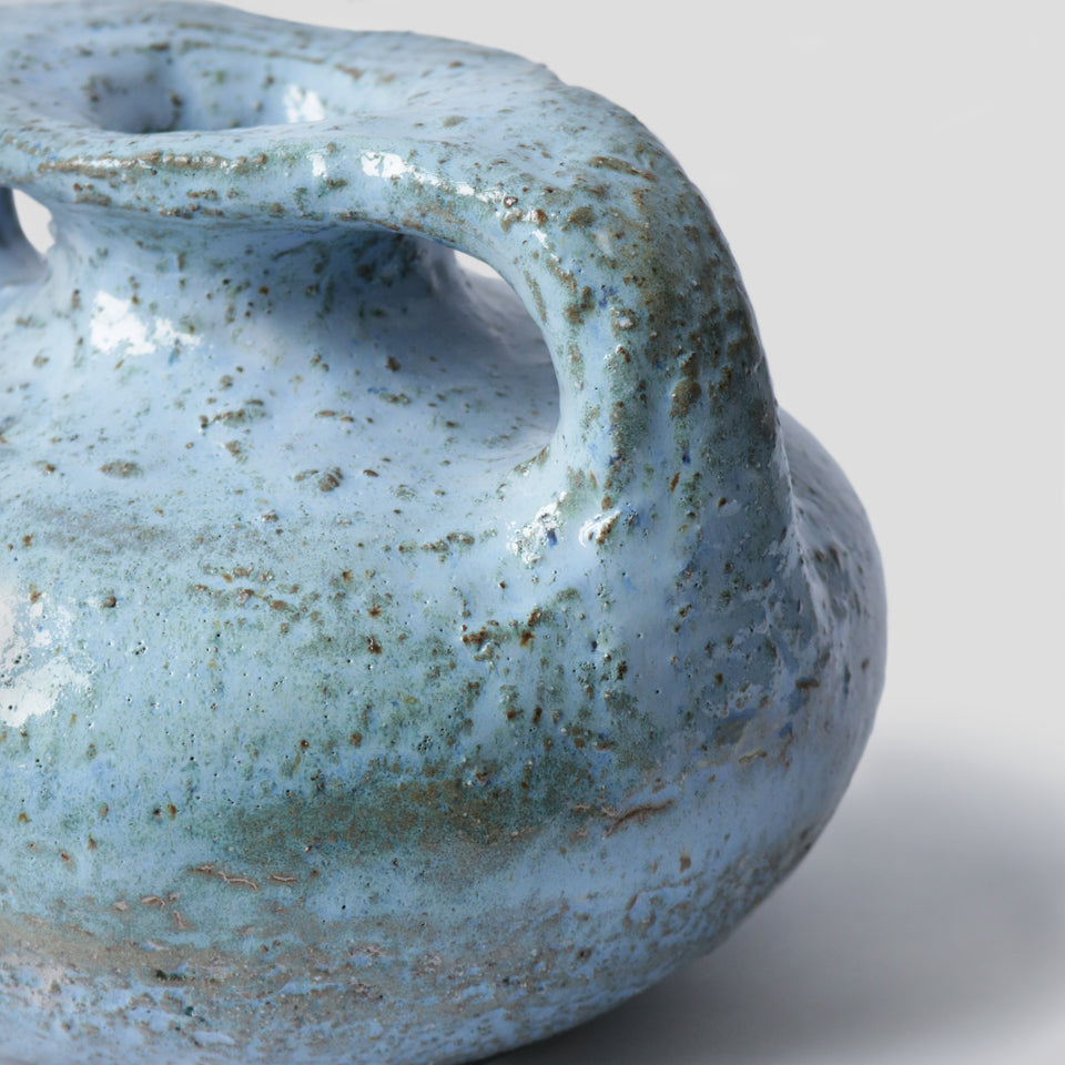 Textured Blue Sky Vase