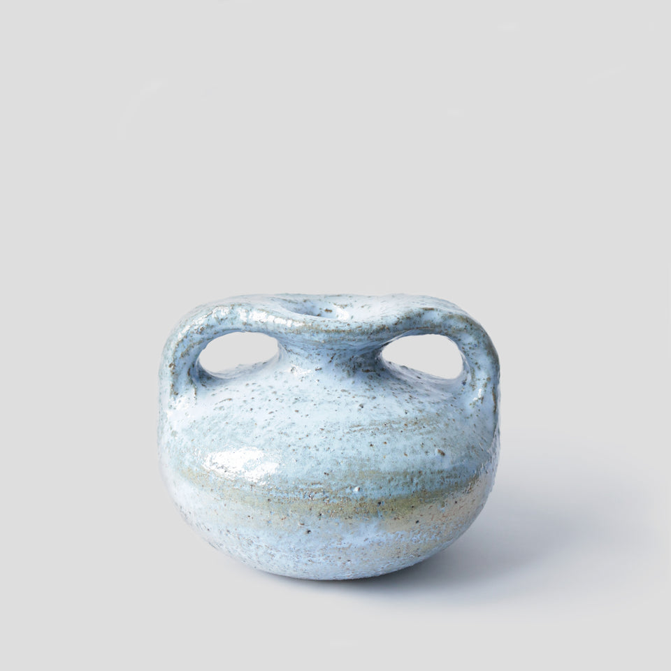 Textured Blue Sky Vase