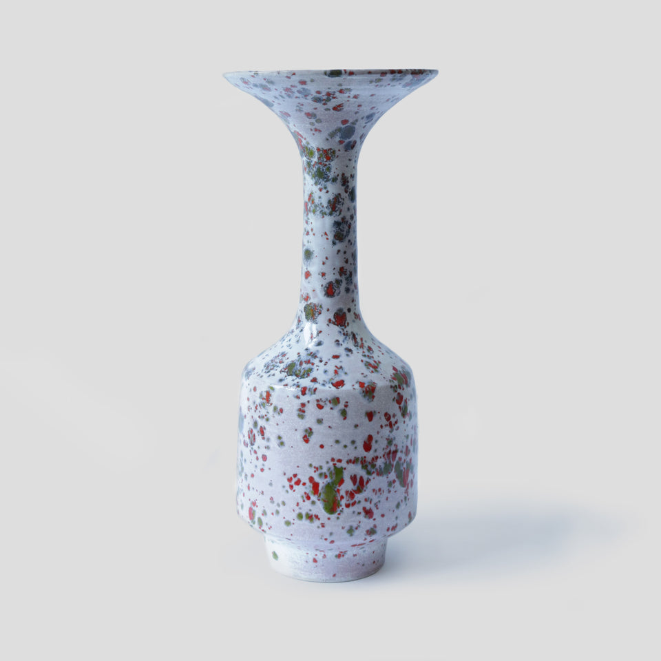 Flared Rim Bottle Red and Green