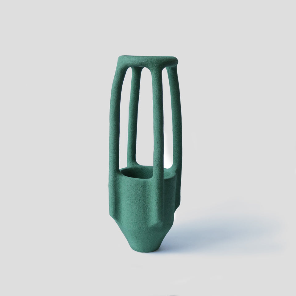 The Rod vase - Grass green