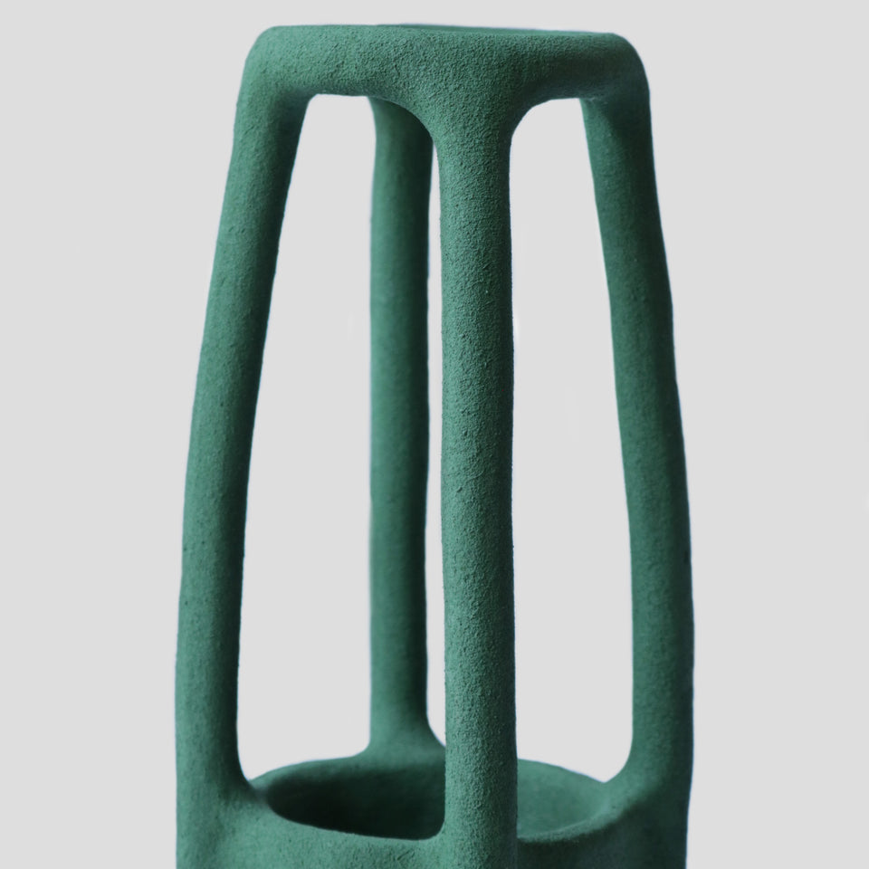 The Rod vase - Grass green