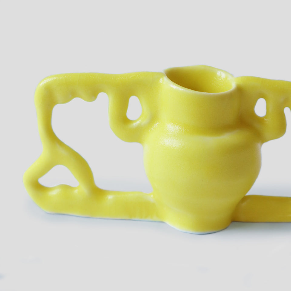 Mini Yellow Vase "A little bit like Toutankhamon"