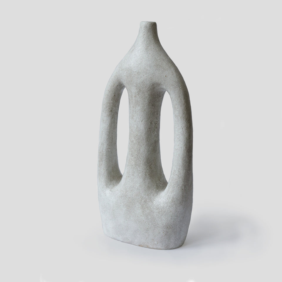 Grand vase Sympoiesis II, off-white