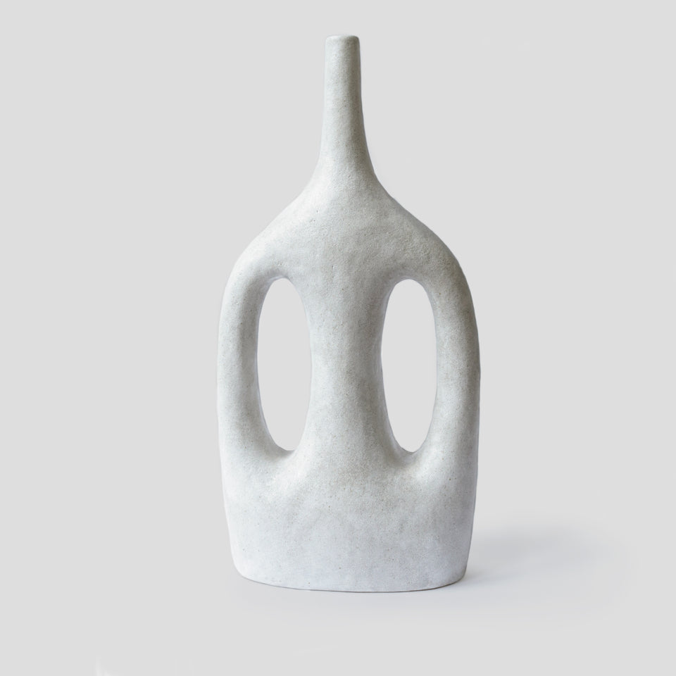 Grand vase Sympoiesis I, off-white