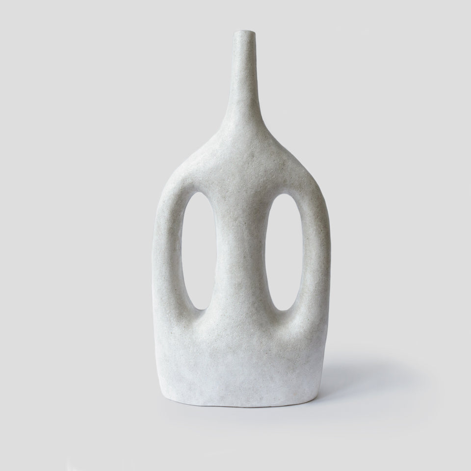 Grand vase Sympoiesis I, off-white