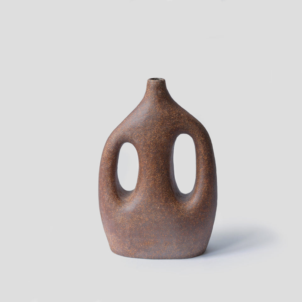 Vase Sympoiesis IV, dark brown