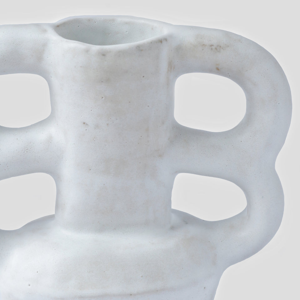 Clover Vase - matte white