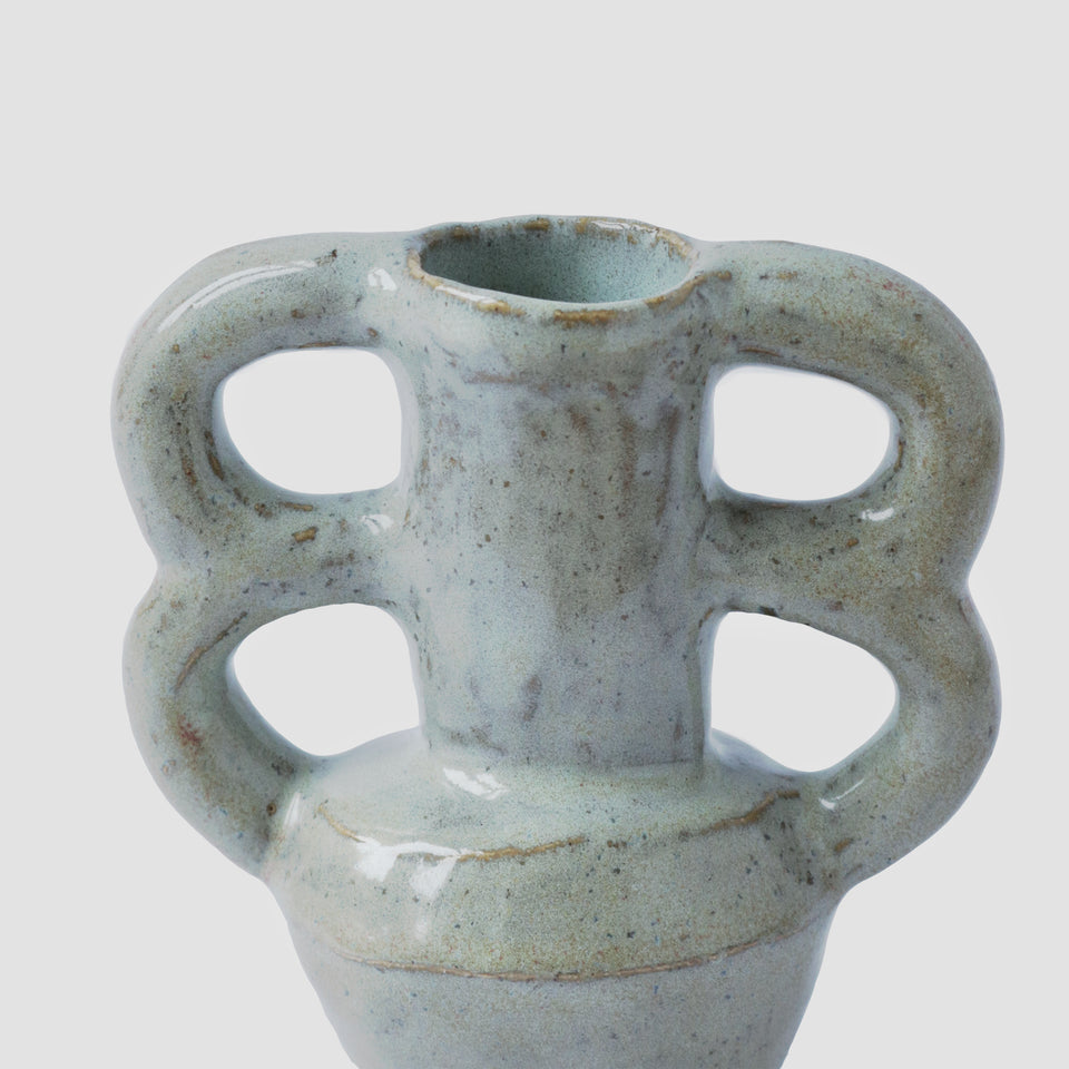 Mini Clover Vase - grey green