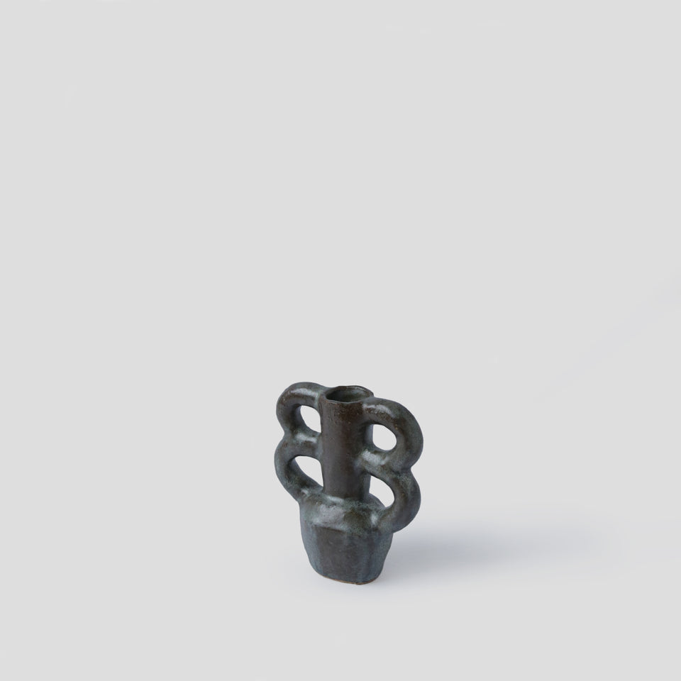 Mini Clover Vase - Dark green