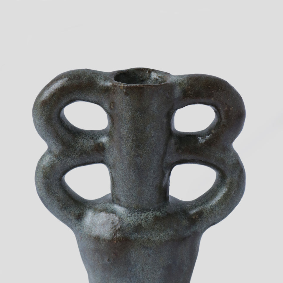 Mini Clover Vase - Dark green
