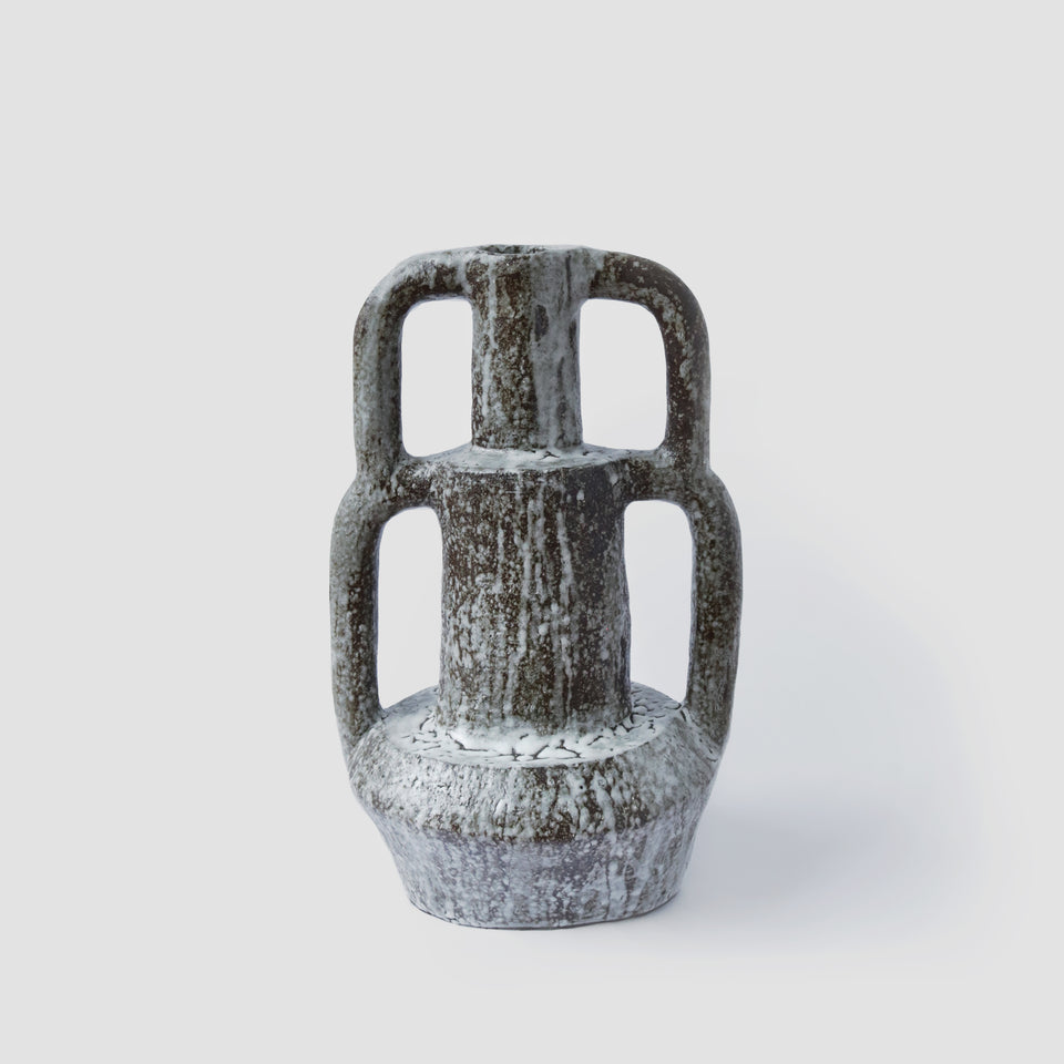 Large Duplex Vase - brown