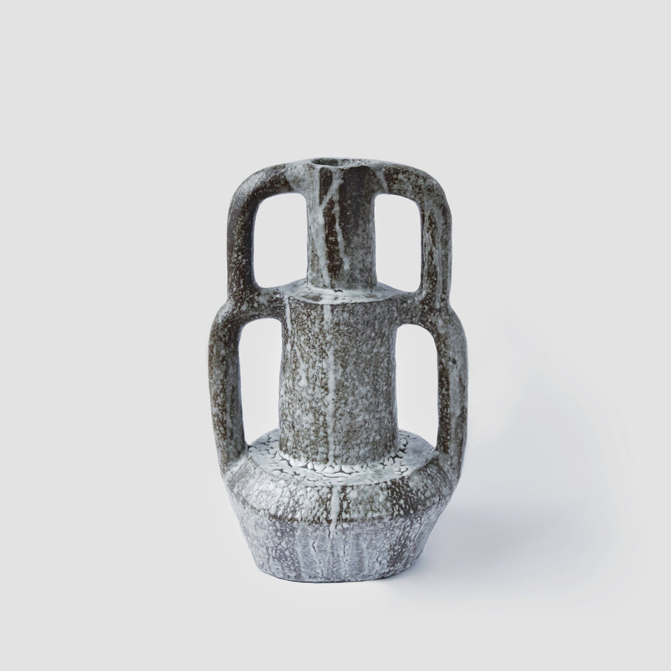 Grand vase Duplex Large - brun