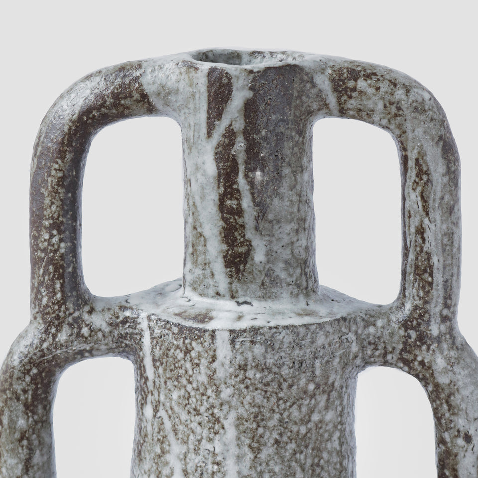 Grand vase Duplex Large - brun