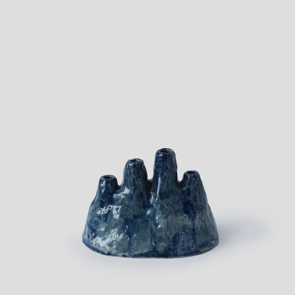 Blue Volcano Vase