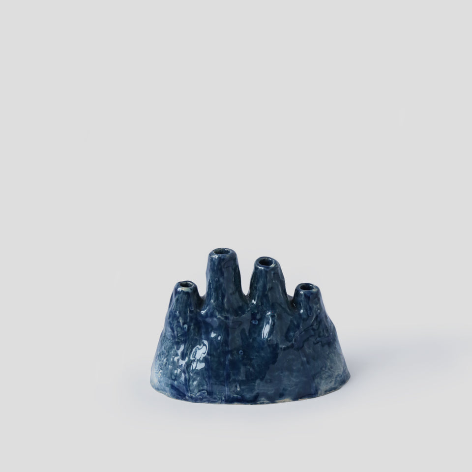 Blue Volcano Vase