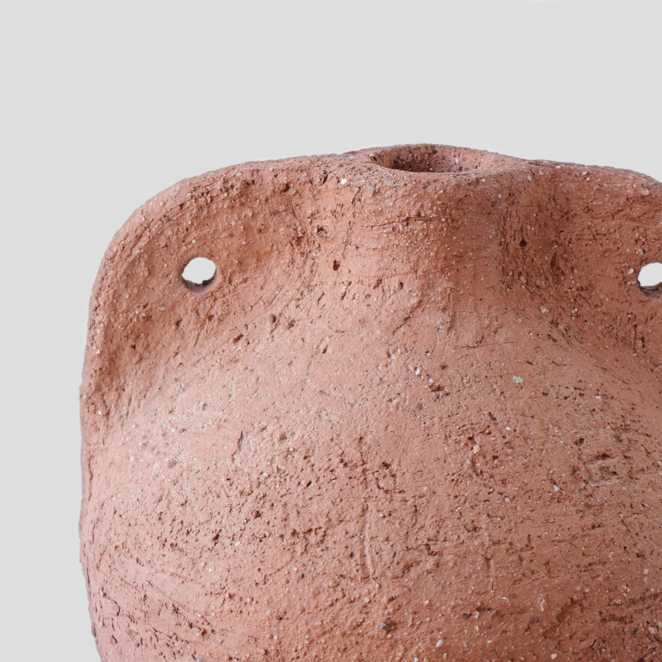 Round Amphora textured Terra cotta