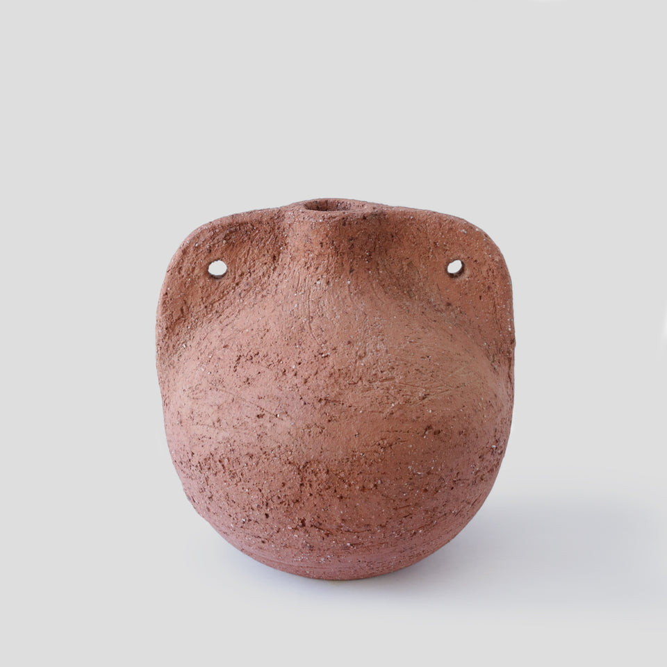 Round Amphora textured Terra cotta