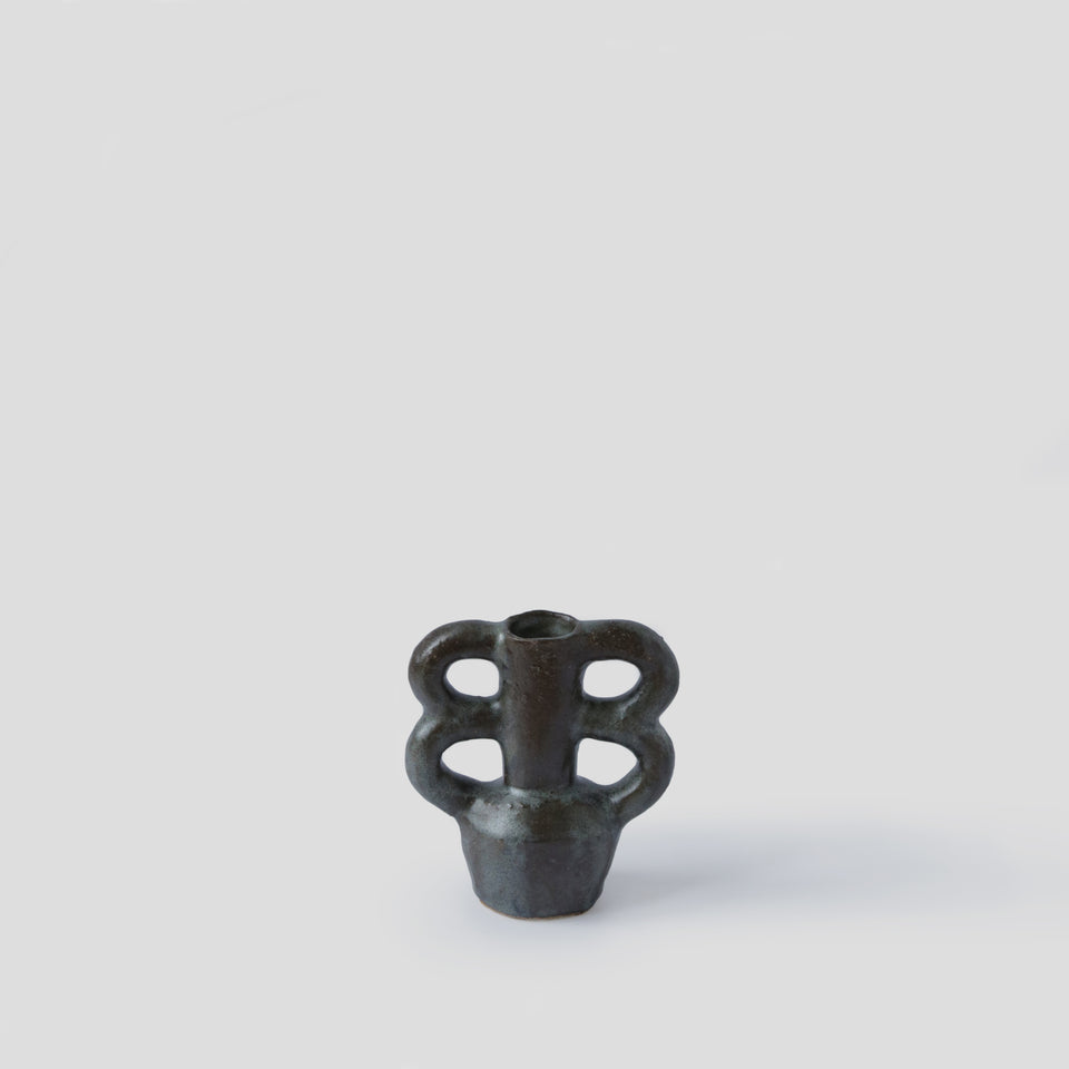 Mini Clover Vase - Dark green