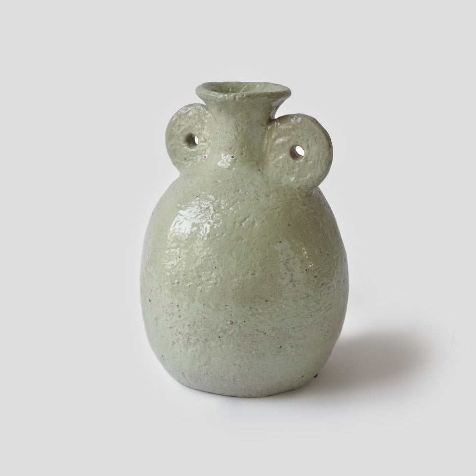 Large Textured Pistachio Vase