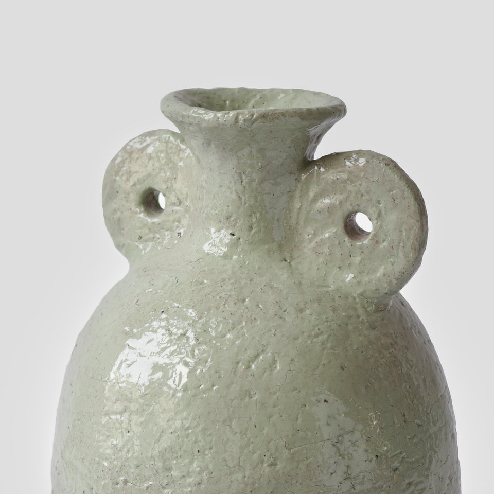 Large Textured Pistachio Vase