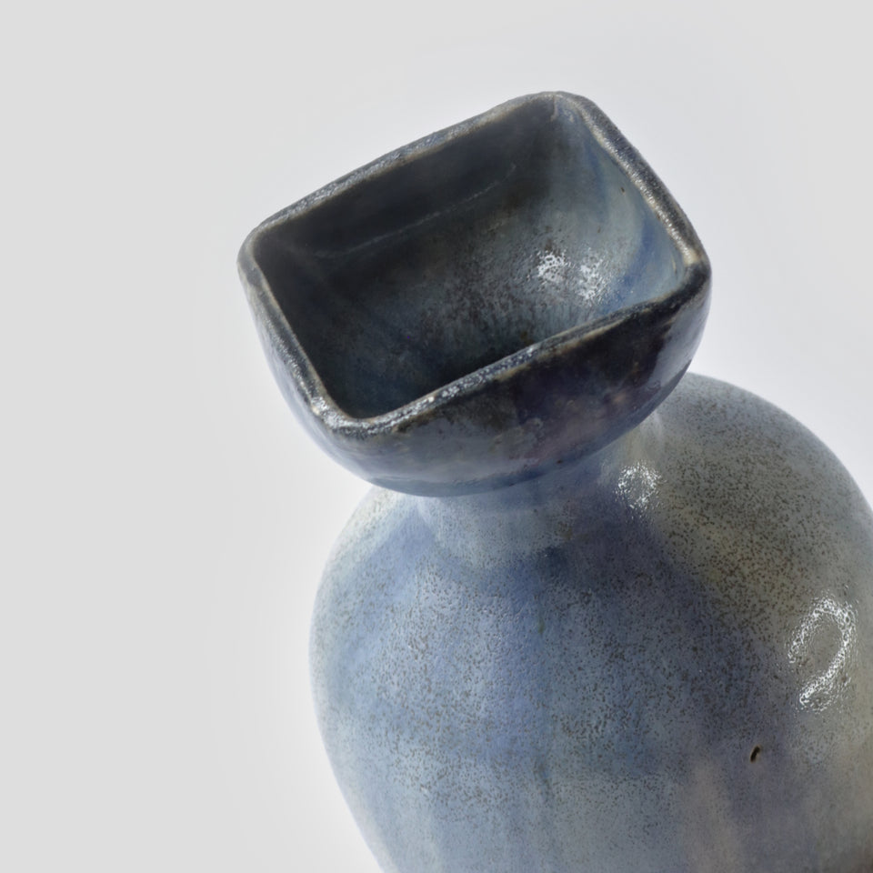 Vase vintage au col carré