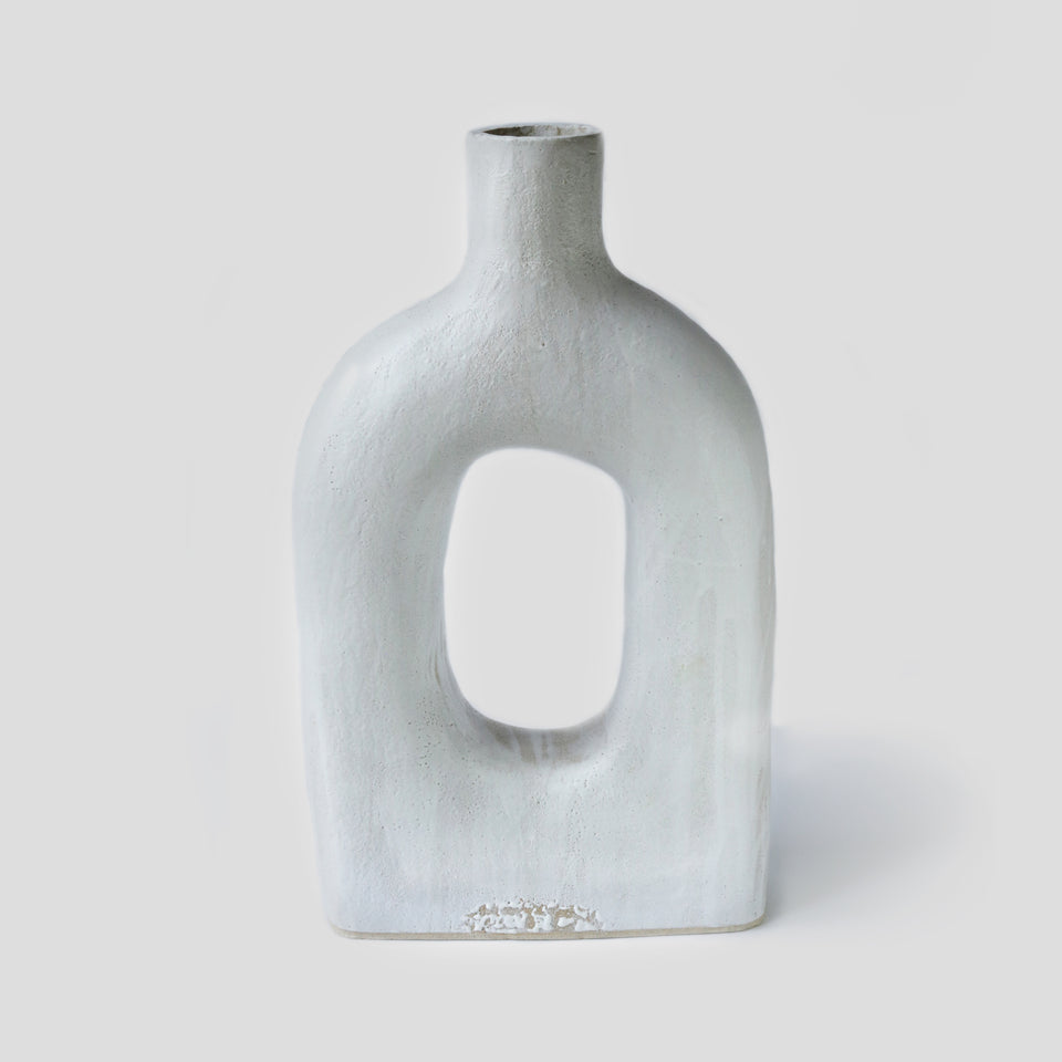 Large Vase White Toro