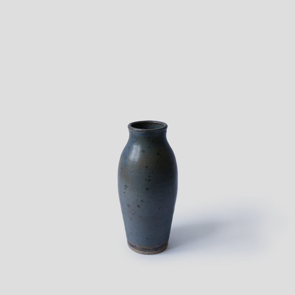Vase vintage bleu gris