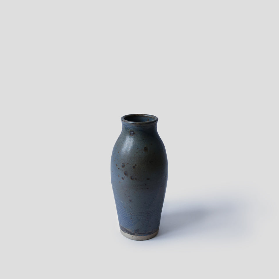Vase vintage bleu gris