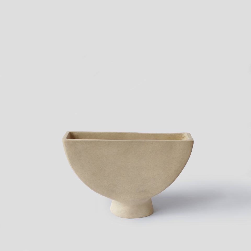 Suiban vase demi-lune Sable