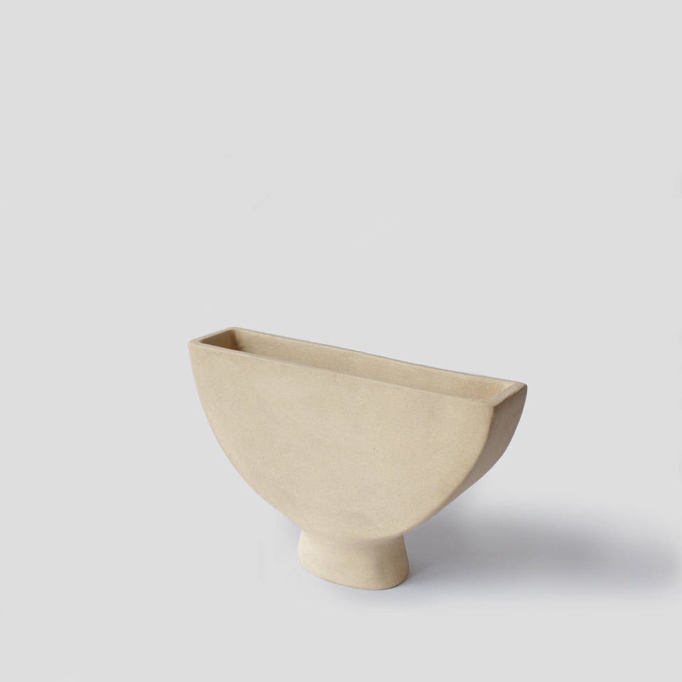 Suiban vase demi-lune Sable