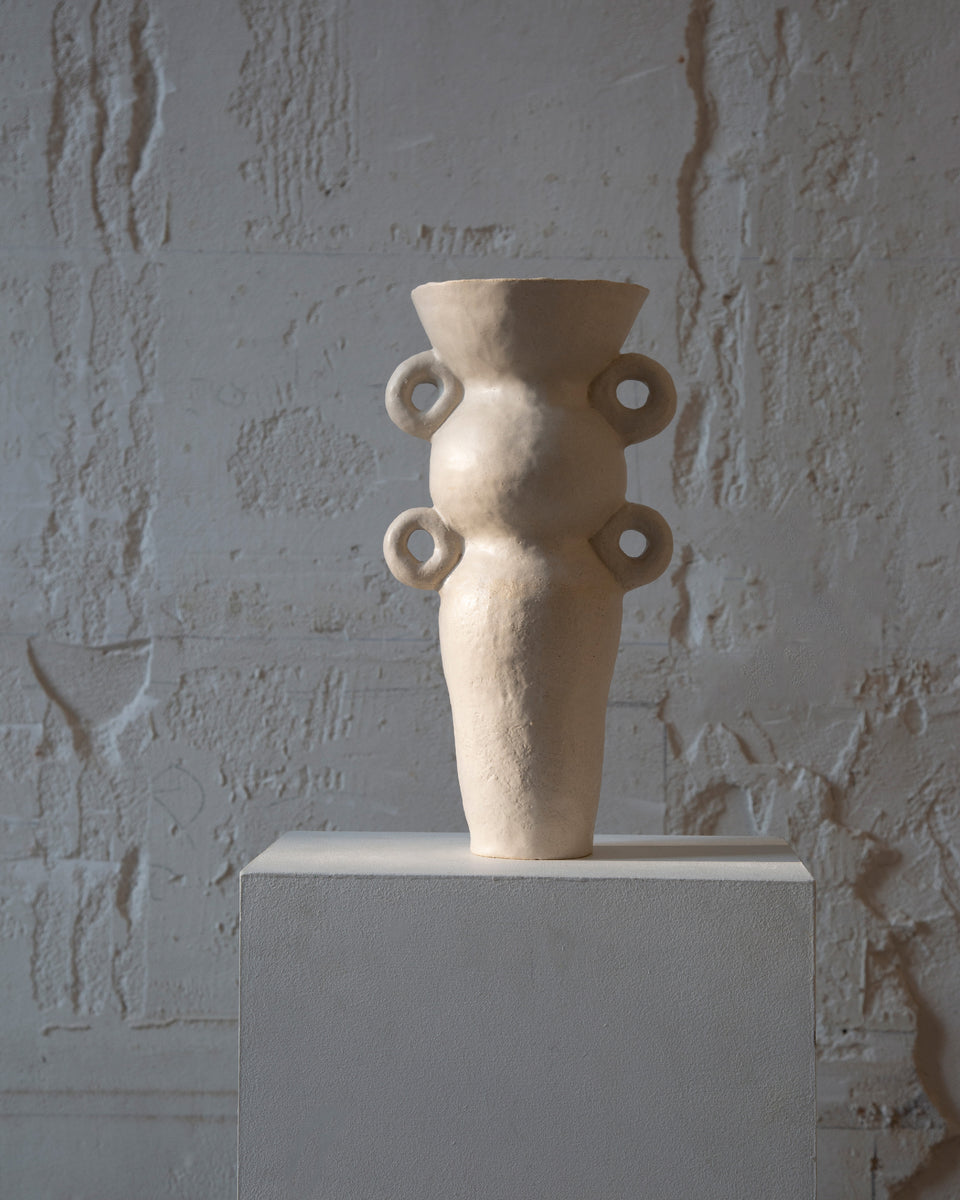 White Flacon Vase
