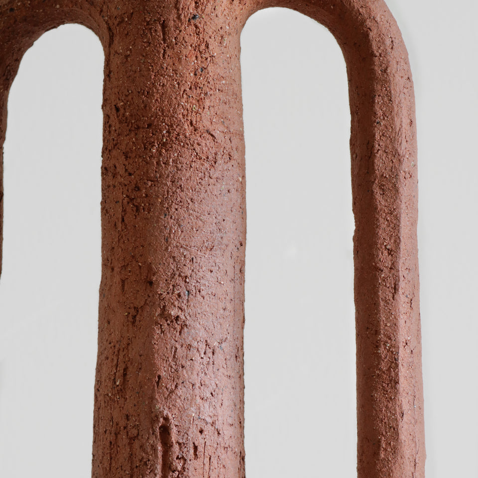 Large Vase Textured Terra Cotta