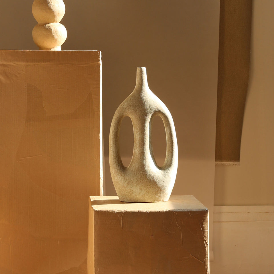 Grand vase Sympoiesis III, large stone