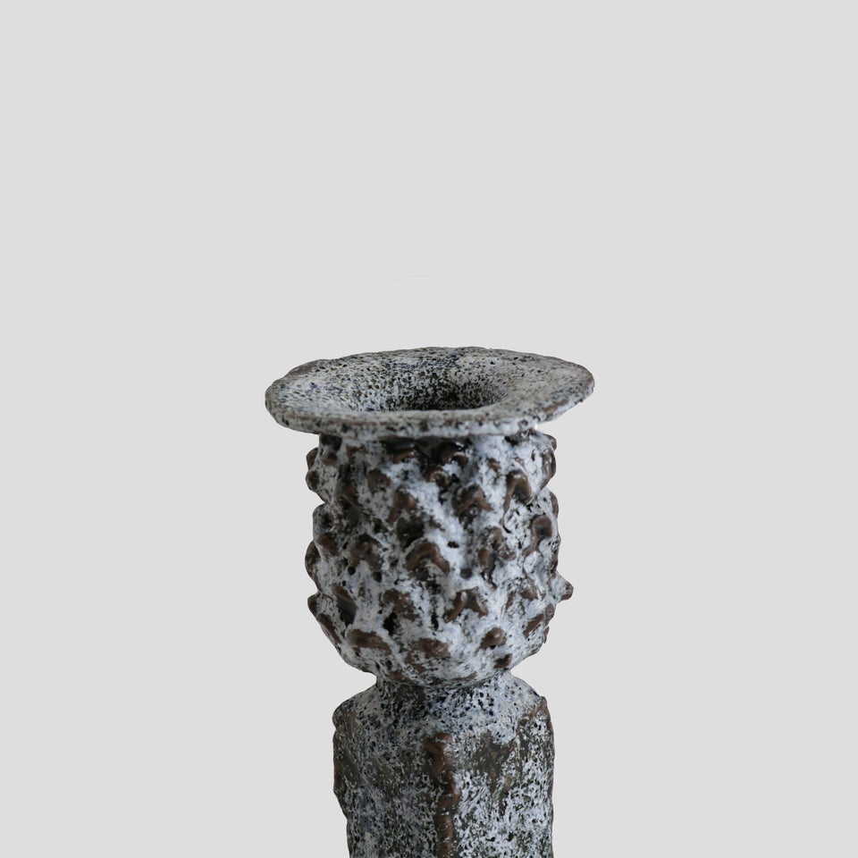 Vase stèle marbré bleu foncé