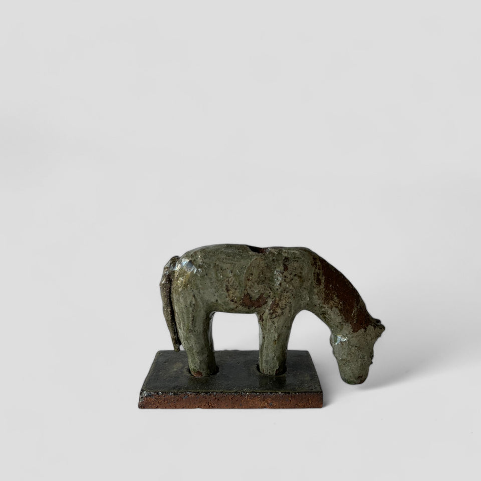 A shiny horse (candleholder)