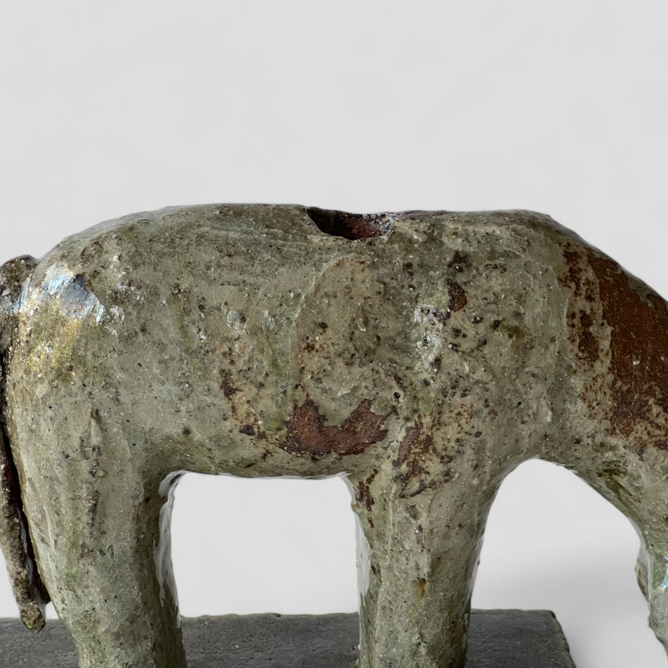 A shiny horse (candleholder)