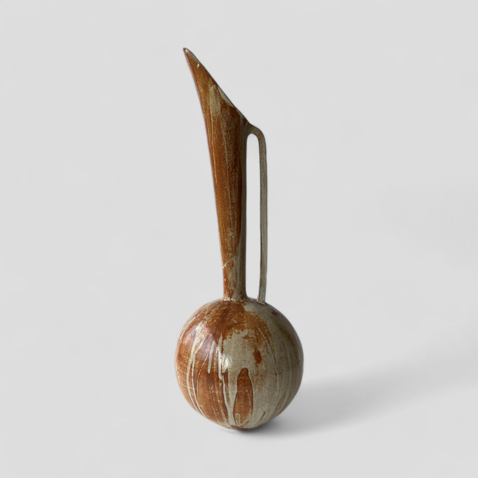 Crane Wife Vase - etruscan red clay