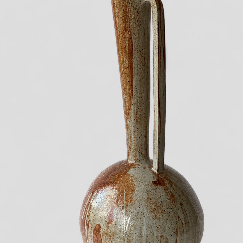 Crane Wife Vase - etruscan red clay