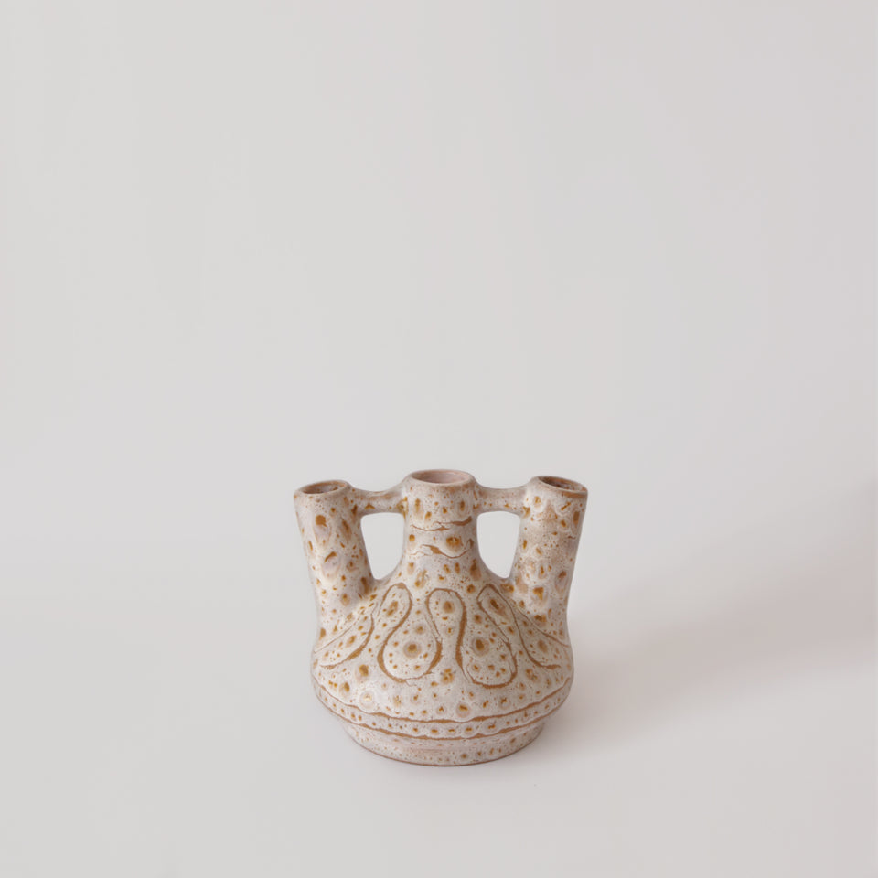 3 necks Vintage Vase Vallauris