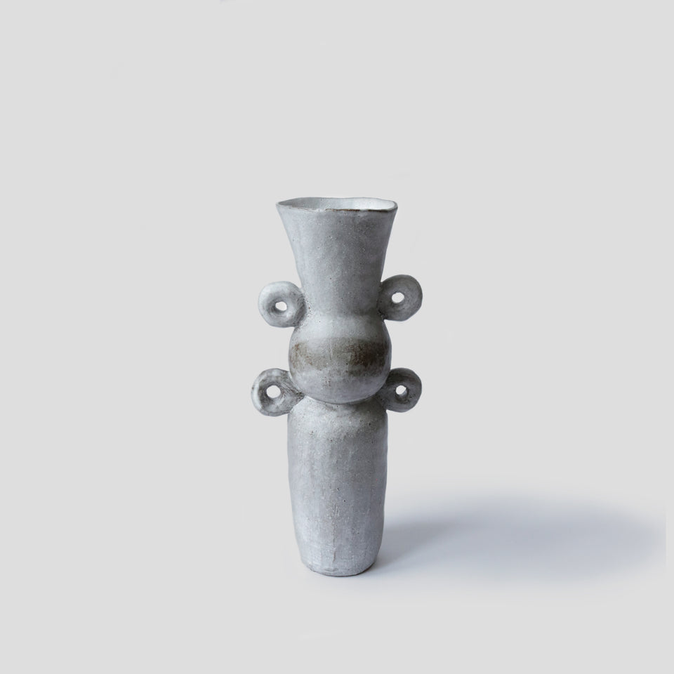 Antic White Flacon Vase