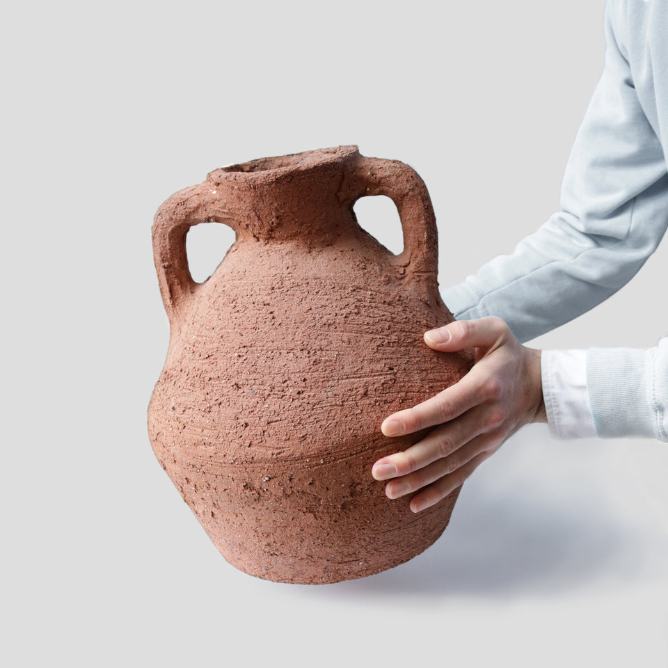 Large Amphora textured Terra cotta