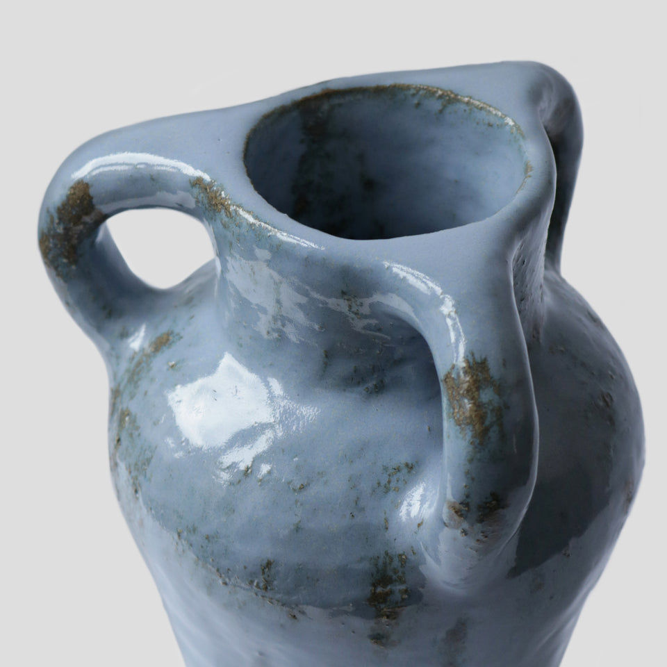 Three Handles Vase - Blue Sky